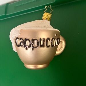 NWOT Sur La Table Retired Cappuccino Christmas Ornament